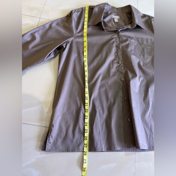 CHICO’S Dark Olive Green Women’s Plus Size 3 Blouse  Button Can Be Worn Folded - Picture 9 of 16